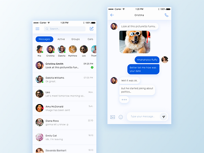 Chat Interface Design app design designer dribbble graphicdesign inspiration interface ios minimal mobile simple design ui