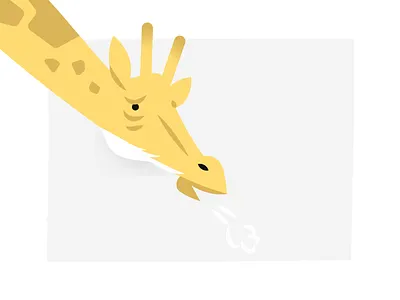 Tired Giraffe animal charachter design face giraffe marathon pooped runner tired worn out