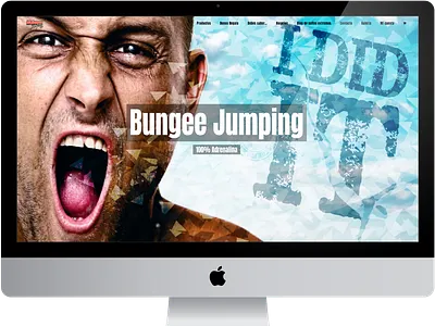 Bungee Home ecommerce extreme sports graphic design responsive web design wordpress