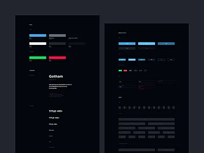 TSM Website Concept - Style Guide ales nesetril colors dark ui dark ui guide design guide design style design system documentation esports gamers gaming gotham strv style style guide styleguide team solomid tsm visual style web design guide