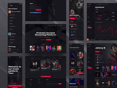 Holo Music for Black Friday app black friday chart clean design design system desktop light music online player promo sale spotify streaming typography ui ui kit ux web