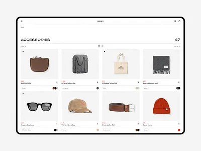 Norse Store. clean concept dashboard desktop e commerce fullscreen grid minimal minimalism responsive shop sketch store ui ux web website white wip