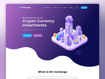Crypto Landing page crypto crypto currency icons illusration landing page typogaphy ui ux web