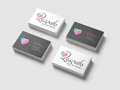 Logo concept for a client agency brand branding business card business card design caligraphy design heart logo logo design machinery tourist tourist guide zagreb