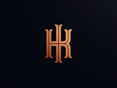 HK emblem h k letter logo logotype mase maserekt monogram symbol