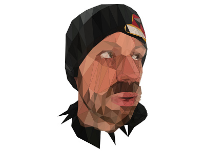 Self-Portrait low Poly ai bezier illustrator polygon portrait triangle vector vector art