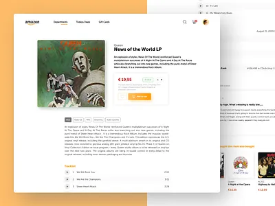Amazon detail page concept amazon clean design detail detail page ecommerce media shop store ui uidesign ux web website