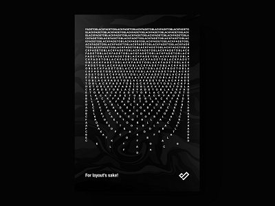 Fade to black black composition courtain dark fade fadetoblack gradient layout letter lettering poster