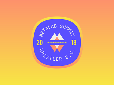 Summit Badge Reject badge british columbia canada metalab summit whistler