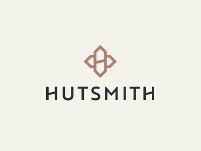 Hutsmith Logo building cabin house hut