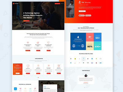 Website Re-design IT company creative agency illustration it agency sandip godhaniya ui ui design web website design website redesign
