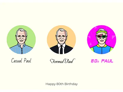 80th Birthday Card 80 80s 80s style 80th birthday card card illustration pun