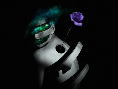 Disintegration III art dark fantasy girl photomanipulation photoshop rose surreal taiwan