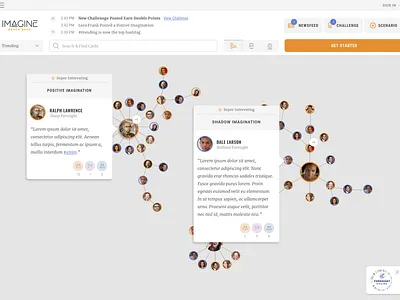 Foresight Engine app cards dashboard design graph ui ux web website
