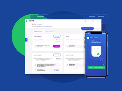 İgdaş Online Transactions / 5 app application concept design flat icon interface design minimal phone typography ui user experience ux web website wireframe