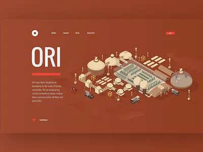 Mars 3d building car dron house isometric isometric design isometric illustration isometry mars satelite webdesign website website banner