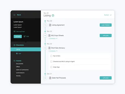 Checklist UI Design checklist clean dashboard flat form modal modern sleek ui ui elements ui kit