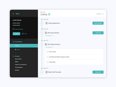 Checklist UI Design checklist clean dashboard flat form modal modern sleek ui ui elements ui kit