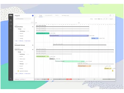 Project planning application agency application application ui gantt planning product product design project management project management tool schedule ui