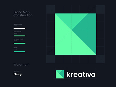 Logo evolution brand branding k kreativa letter k logo mark rebranding redesign wordmark