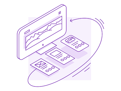 Prototyping design icon icon app illustration prototype prototyping purple tutorial ui