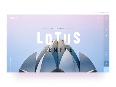Lotus Temple color concept design creative design dribbble home page india pride landing landing page lotus lotus temple tajmahal temple typography ui ux web web deisgn website website concept
