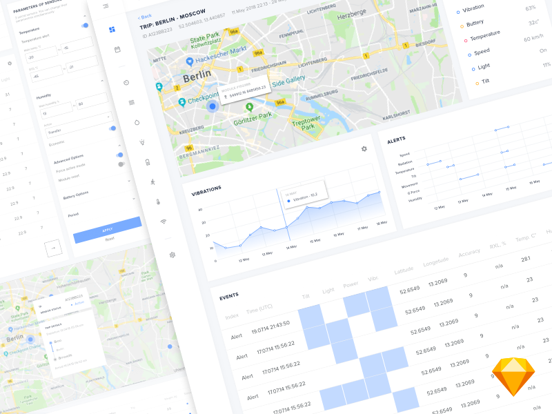 Cargo tracking system. Dashboard by Olga Bykova on Dribbble