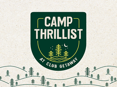 Camp Thrillist Branding branding design illustration logo typography