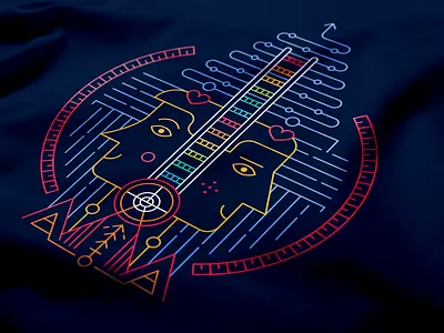 Business Core Values Illustration art branding business colors design illustration lines