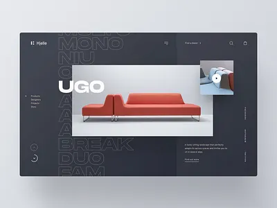 Hjelle betraydan clean design minimal typography ui ux