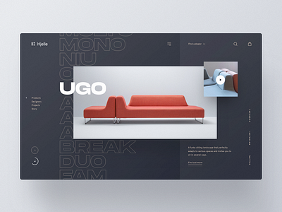 Hjelle betraydan clean design minimal typography ui ux