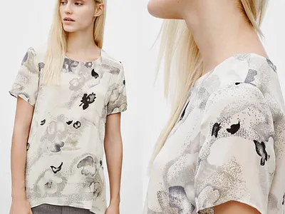 Textile Pattern: 70s Sprayed Floral design fabric pattern illustration textile design textile pattern