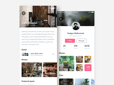 Food application interface-2.2 app design ui ux