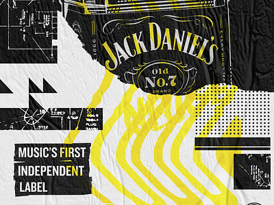 Jack Daniels 8 black and white collage custom typography design illustration poster poster art typography whiskey whisky