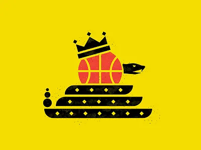 Don't Mess With Basketball basketball crown game icon icons illustrated illustration snake snakes