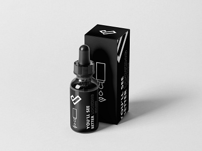 You'll see better eyes identity package mockup packaging product self