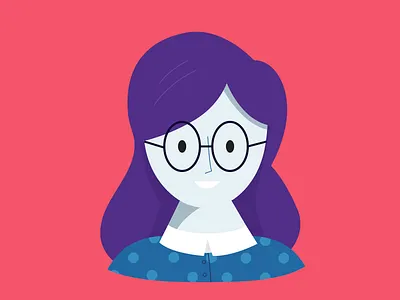 Janine character clean color illustration lady ui vector woman women