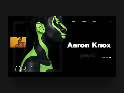 Body Art UI body art concept green layout ui ux web
