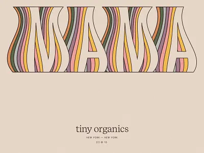 Mama branding identity mamma mom new york city retro typography vintage