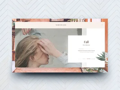 Falling design fashion lookbook minimal pastel photograhy saas soft travel ui ux website