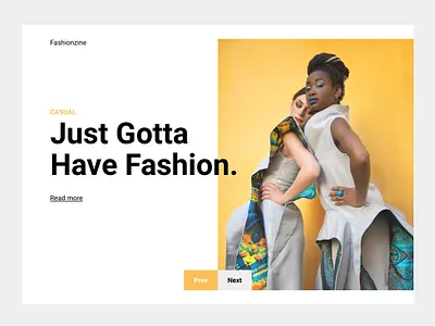 Fashion Landing clean design fashion minimal ui web white yellow
