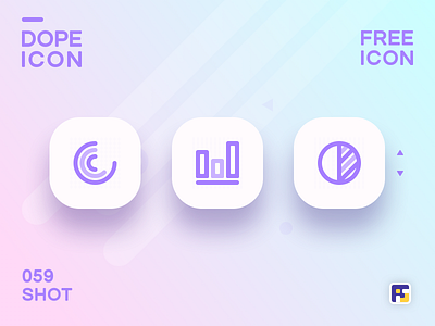 Dopeicon Icon Showcase 059 animation app branding chart design dopeicon flat freebies icon illustration line chart logo pie chart type typography ui ux vector web website
