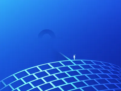 Current animation branding clean color concept cool design flat geometric gradient illustration light minimal scale shadow simple sketch texture vector