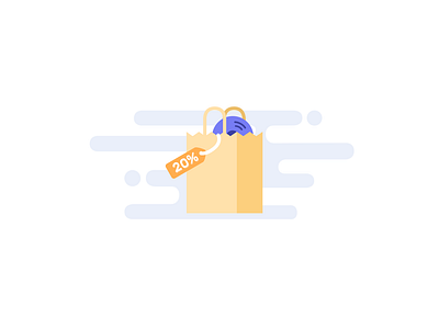 20% Off Sale 20 3d art branding checkout checkout process design email flat order shoppe shopper shopping shopping bag shopping bag mockup shopping basket