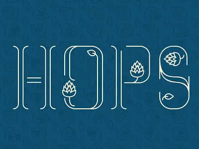 Hops Font beer display font font fontself hops type type art typedesign vector