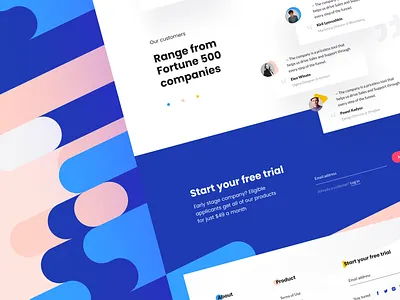 Brandmates — landing page 👑 bold font brandmates color graphic landing page testimonials ui ux website