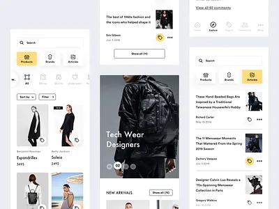 TAG Overview app appdesign clean design ios iphone8 minimal typography ui ux white