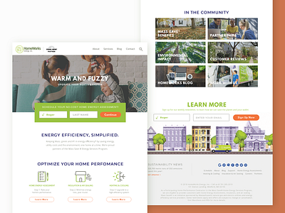 HomeWorks Energy – Landing UI animation app brand branding cms development design energy footer design green app green energy illustration illustrator interface typography ui ui ux ux vector web webapp
