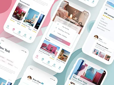 Hotel booking - 2 app color hotel hotel booking ui