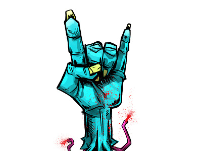 Gimme a hand. I wanna ROCK! animation black and white cartoon cartooning cartoonist character design comic comics concept design design digital inking digital painting drawing illustration